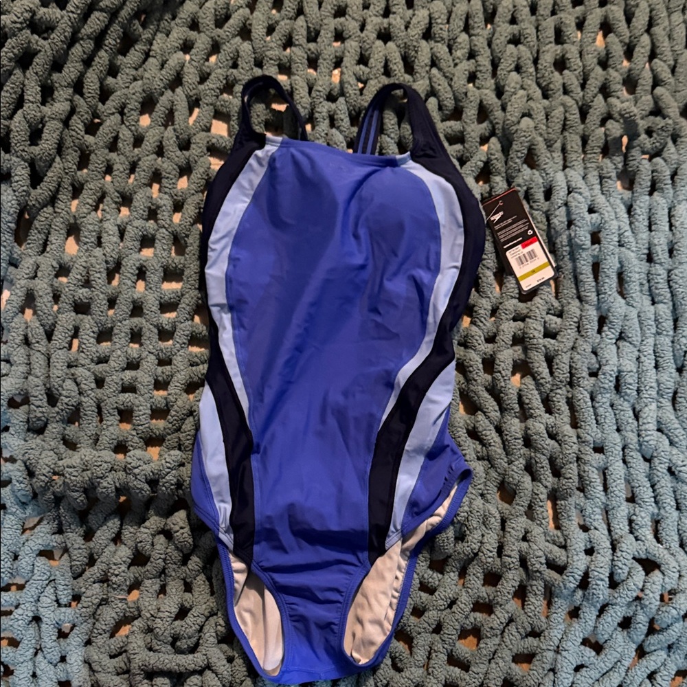 Speedo Kids One Piece in Blue and Black
